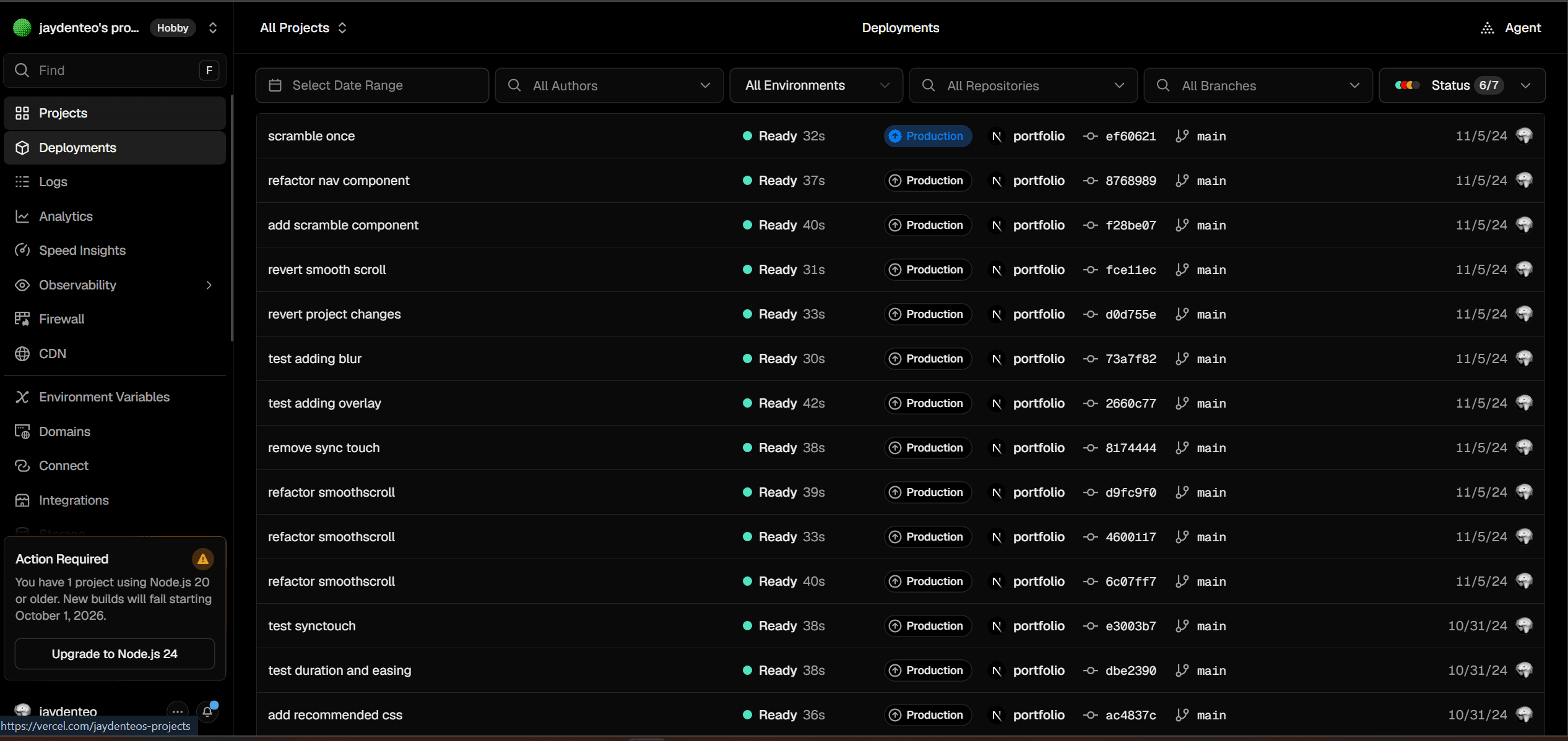 Refine process screenshot